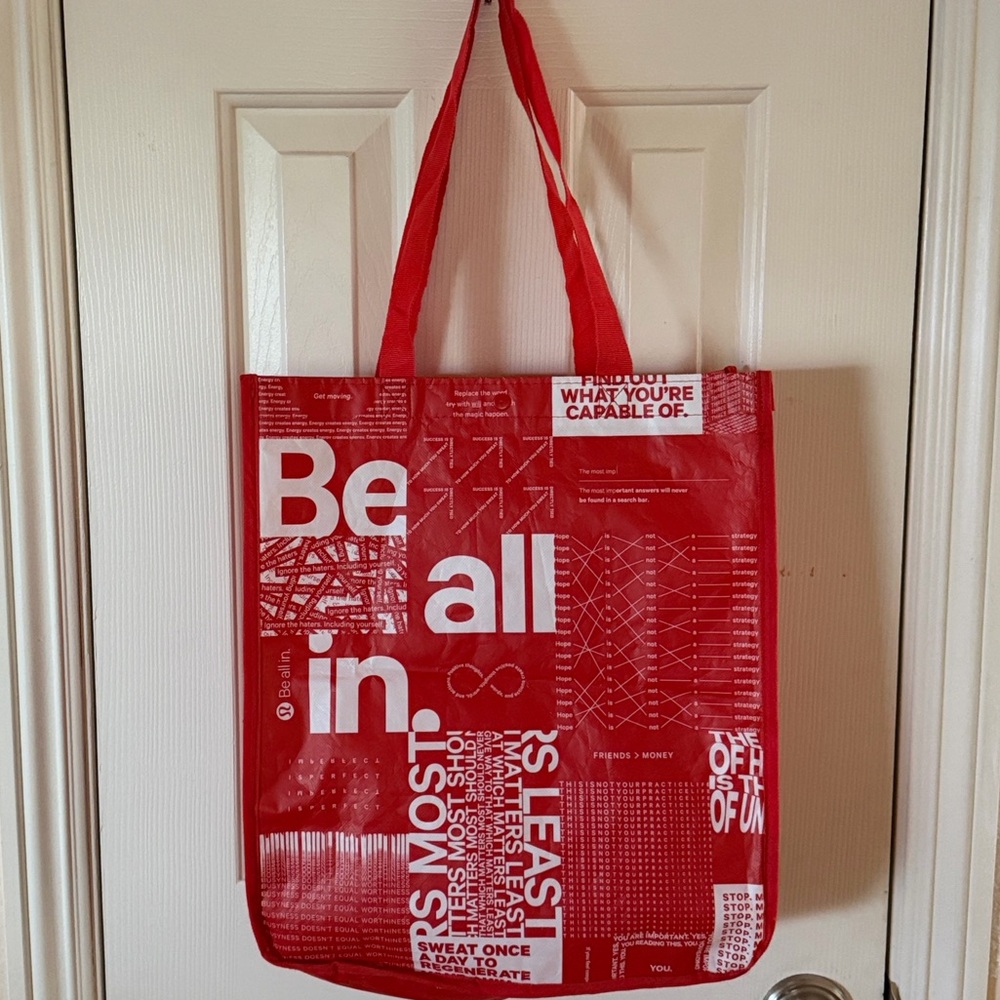 🛍️ LULULEMON SHOPPING BAG 🛍️ NWOT 🛍️ - Picture 11 of 12